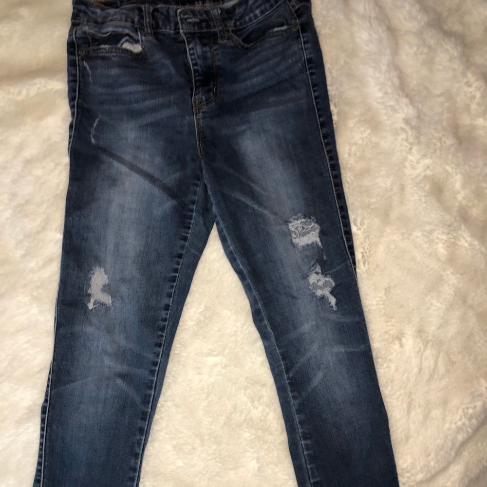 High waisted ankle jegging